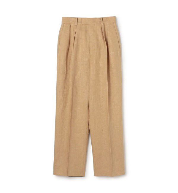 Edition「edition pourell リネン タックパンツ」|その他|43 ベージュ