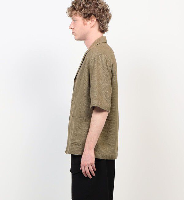TOMORROWLAND MENS「【別注】Salvatore Piccolo CUBA コットンメッシュ オープンカラー ハーフスリーブシャツ」|シャツ・ブラウス|