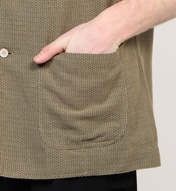 TOMORROWLAND MENS「【別注】Salvatore Piccolo CUBA コットンメッシュ オープンカラー ハーフスリーブシャツ」|シャツ・ブラウス|