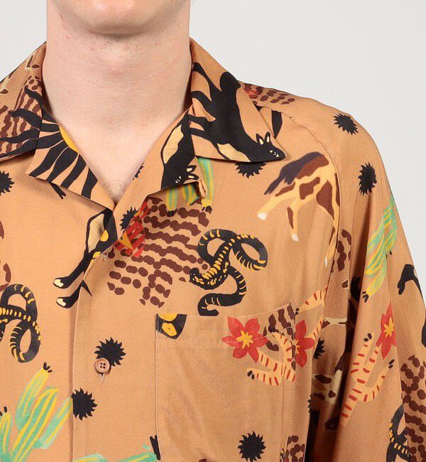 TOMORROWLAND BUYING WEAR「【別注】m's braque レーヨンオープンカラー ハーフスリーブシャツ」|シャツ・ブラウス|