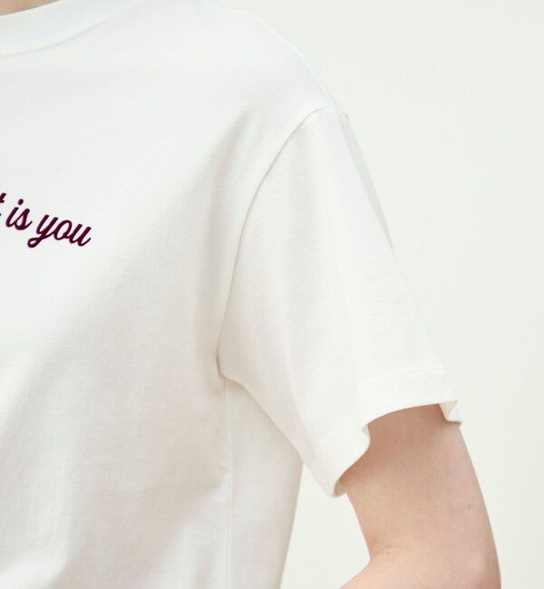 MACPHEE「コットンロゴプリント Tシャツ」|Tシャツ・カットソー|