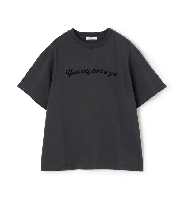 MACPHEE「コットンロゴプリント Tシャツ」|Tシャツ・カットソー|19 チャコールグレー