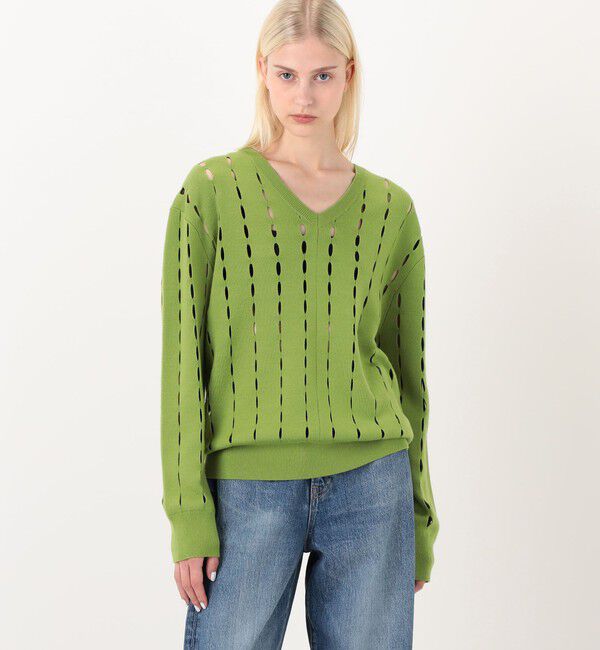 TOMORROWLAND BUYING WEAR「ZANKOV ADRIEN ウール オープンワークニット」|ニット・セーター|