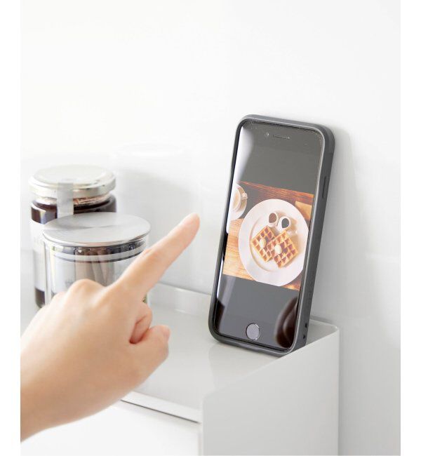 journal standard Furniture「《WEB限定》【tower/タワー】前が開く 隠せる調味料ラック」|食器・キッチングッズ|