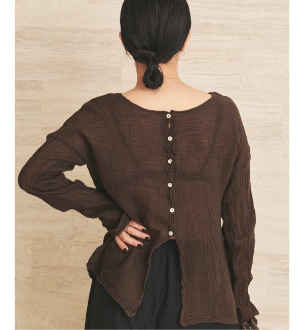 Plage「《追加》LES ATELIERS FRANCAIS DE CONFECTION 別注 OPEN BTN 2WAY ブラウス 3」|シャツ・ブラウス|