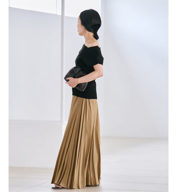 Plage「《追加》Washable Fibril ロングスカート 3」|スカート|