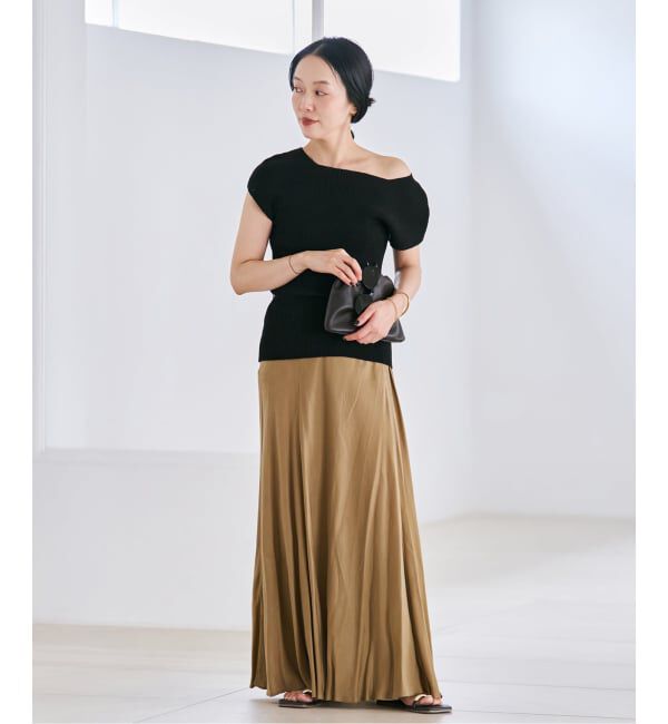 Plage「《追加》Washable Fibril ロングスカート 3」|スカート|