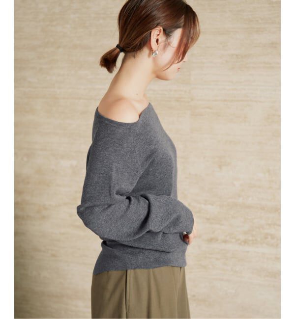 Plage「《追加予約》Off shoulder slit ニット 4」|ニット・セーター|