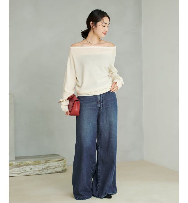 Plage「《追加予約》Off shoulder slit ニット 4」|ニット・セーター|