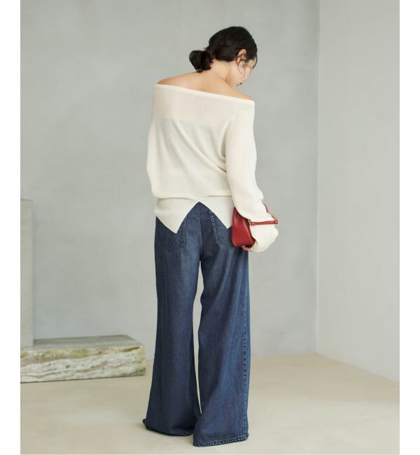 Plage「《追加予約》Off shoulder slit ニット 4」|ニット・セーター|