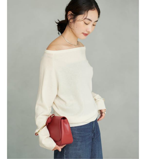 Plage「《追加予約》Off shoulder slit ニット 4」|ニット・セーター|