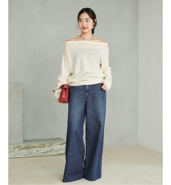 Plage「《追加予約》Off shoulder slit ニット 4」|ニット・セーター|