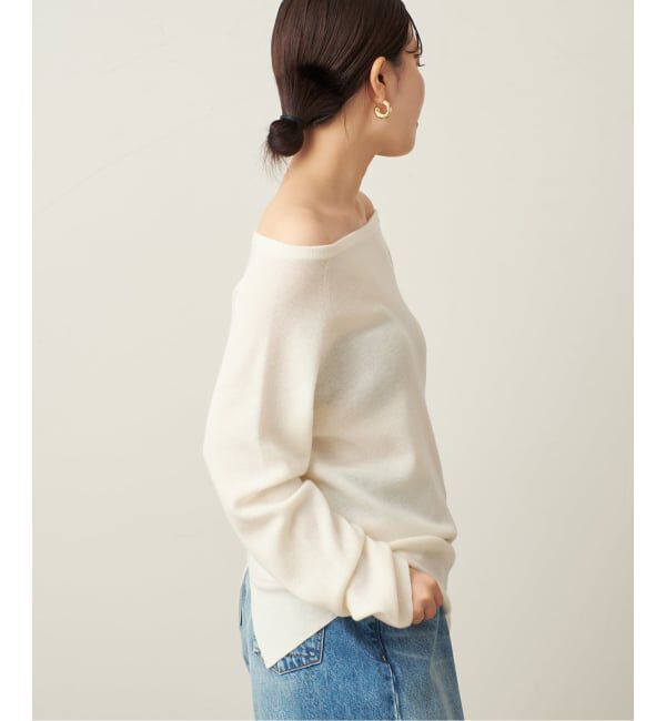 Plage「《追加予約》Off shoulder slit ニット 4」|ニット・セーター|
