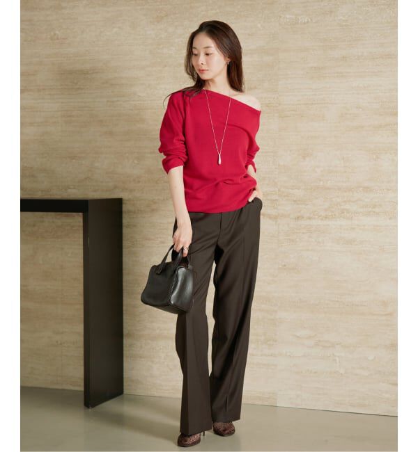 Plage「《追加予約》Off shoulder slit ニット 4」|ニット・セーター|