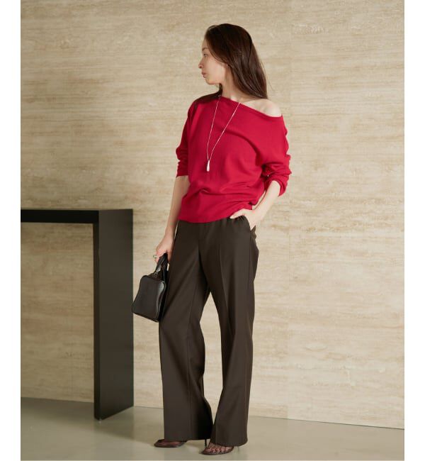 Plage「《追加予約》Off shoulder slit ニット 4」|ニット・セーター|