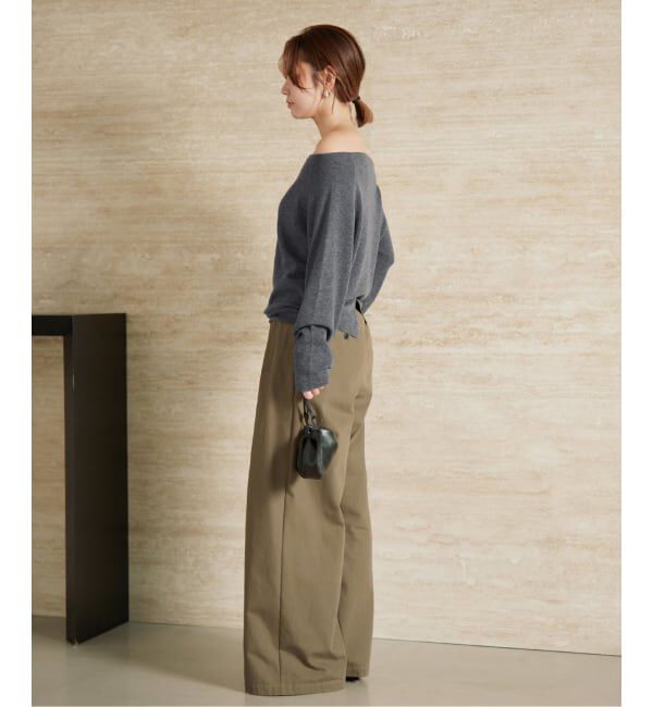 Plage「《追加予約》Off shoulder slit ニット 4」|ニット・セーター|
