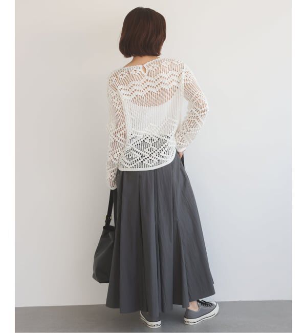 SLOBE IENA「IRONING/アイロニング crochet patterend ニット 03IR02041」|ニット・セーター|