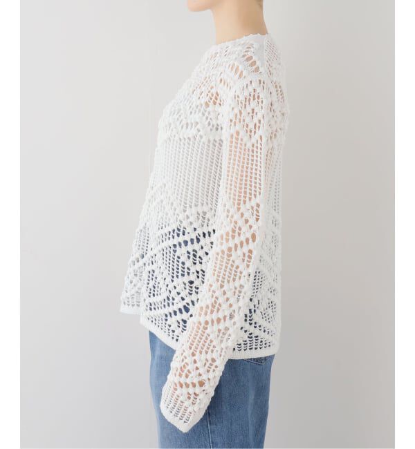 SLOBE IENA「IRONING/アイロニング crochet patterend ニット 03IR02041」|ニット・セーター|