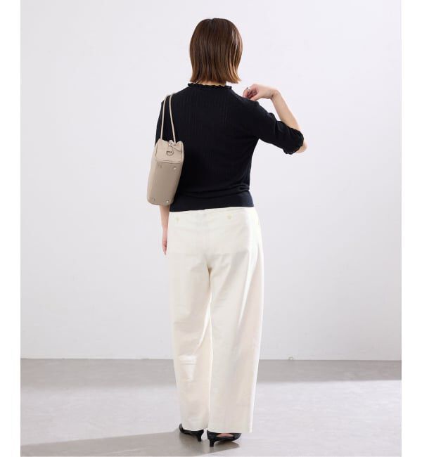 IENA「《追加》ウォッシャブル リネンミックスコクーンスラックス」|スラックス|