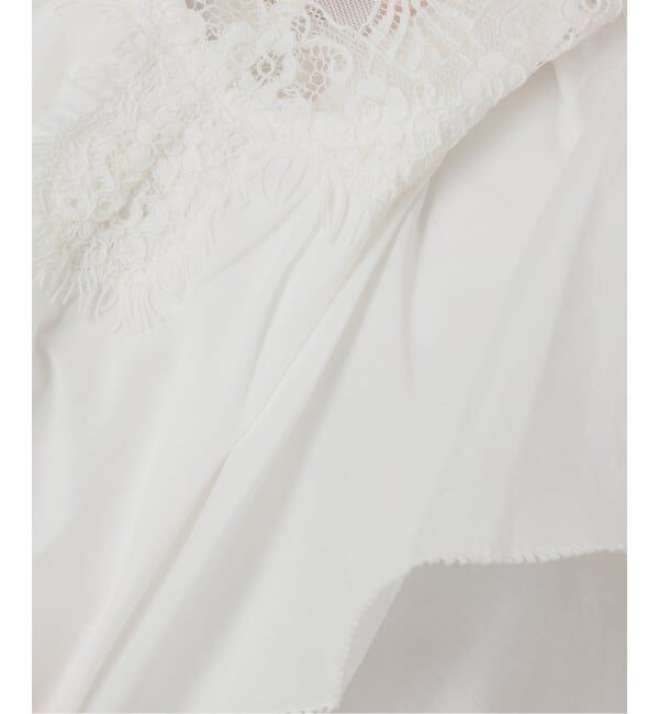 IENA LA BOUCLE「《追加》IENA LA BOUCLE レース Vネックブラウス」|シャツ・ブラウス|