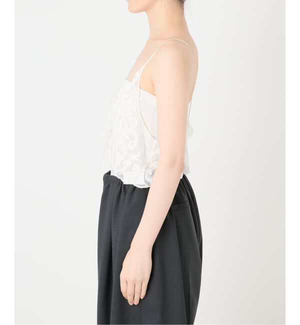IENA LA BOUCLE「IENA LA BOUCLE メッシュエブロイダリービスチェ」|キャミソール|