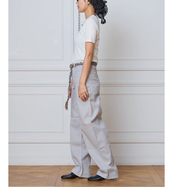 IENA LA BOUCLE「IENA LA BOUCLE アイレットメッシュクルーネックTシャツ」|Tシャツ・カットソー|