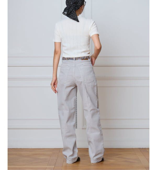 IENA LA BOUCLE「IENA LA BOUCLE アイレットメッシュクルーネックTシャツ」|Tシャツ・カットソー|