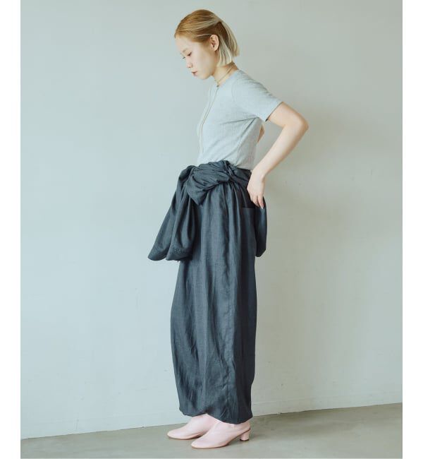 IENA LA BOUCLE「IENA LA BOUCLE アイレットメッシュクルーネックTシャツ」|Tシャツ・カットソー|
