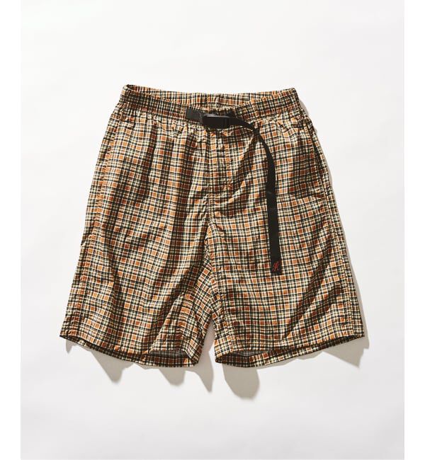 417 EDIFICE「Gramicci / グラミチ  CHECKERED SHELL SHORT」|その他|オレンジ E