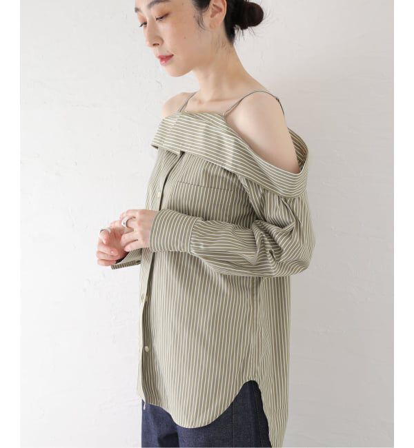 journal standard L'essage「【FUMIE TANAKA/フミエタナカ】round stripe SH シャツ」|シャツ・ブラウス|