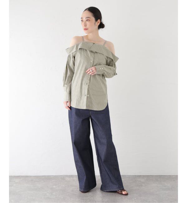 journal standard L'essage「【FUMIE TANAKA/フミエタナカ】round stripe SH シャツ」|シャツ・ブラウス|