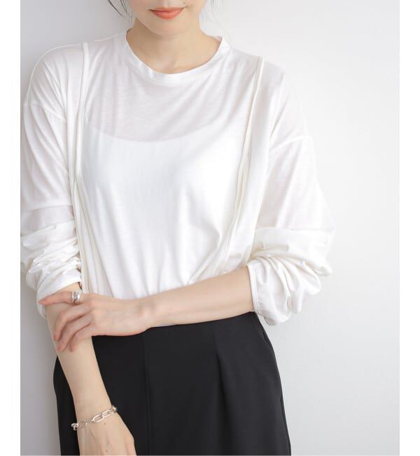 journal standard L'essage「【BASERANGE/ベースレンジ】MUL LONG SLEEVE TEE ロングスリーブTシャツ」|Tシャツ・カットソー|ナチュラル