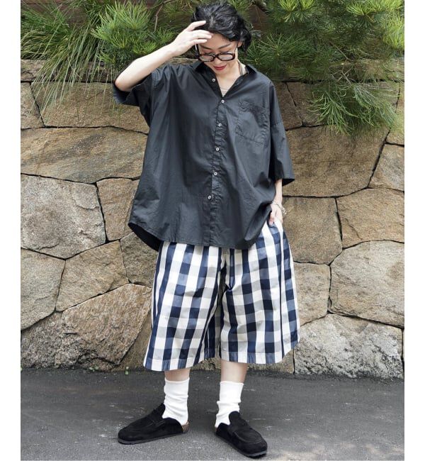 journal standard luxe「タフタチェックギャザーハーフパンツ」|その他|