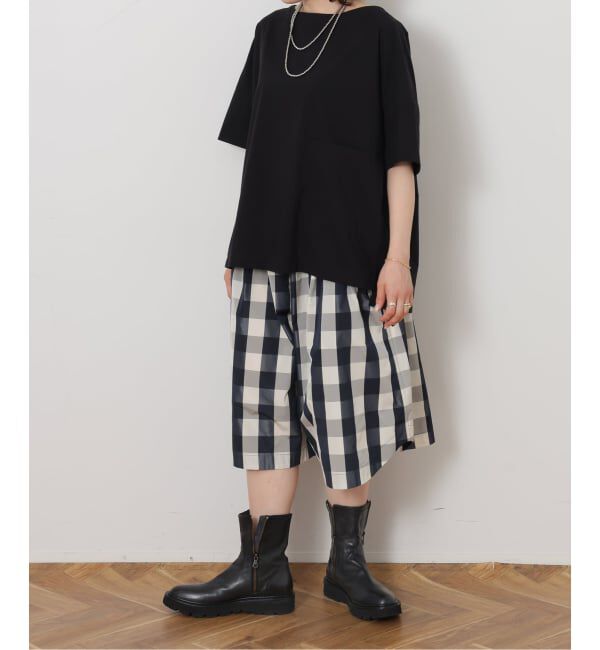journal standard luxe「タフタチェックギャザーハーフパンツ」|その他|