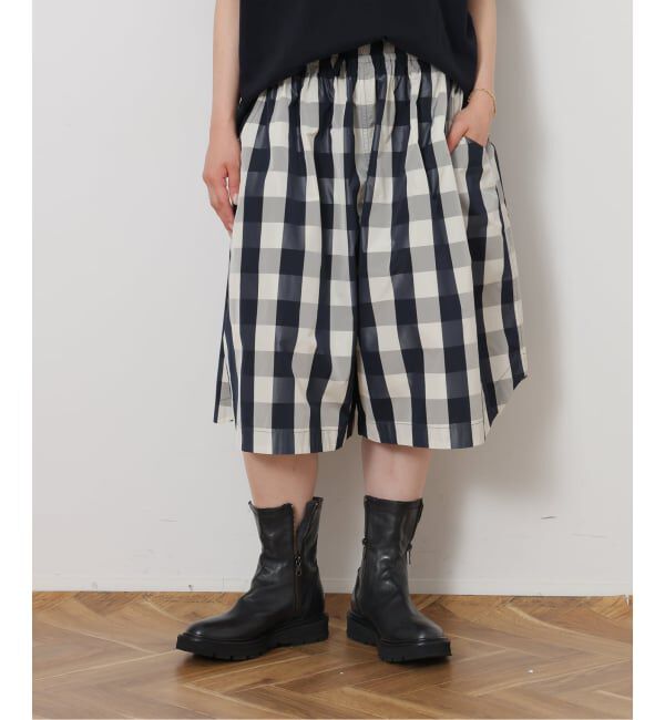 journal standard luxe「タフタチェックギャザーハーフパンツ」|その他|