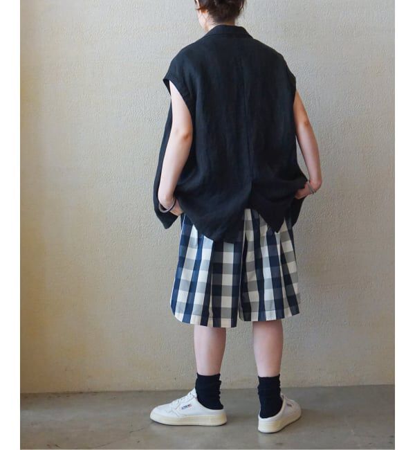 journal standard luxe「タフタチェックギャザーハーフパンツ」|その他|