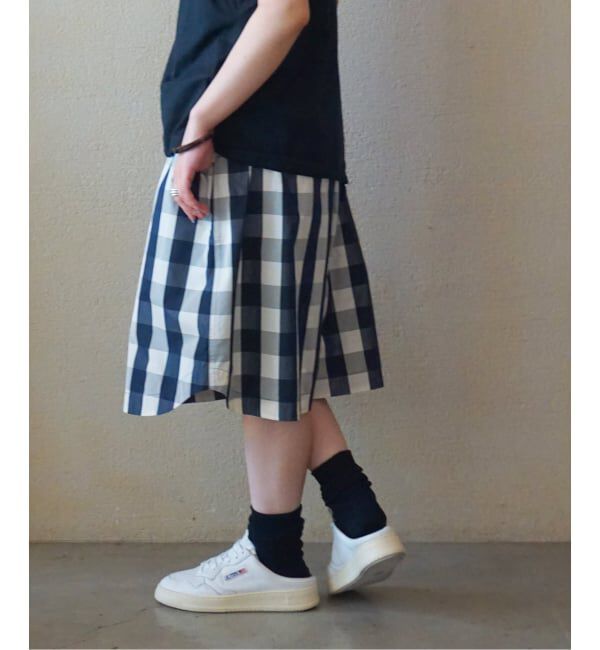 journal standard luxe「タフタチェックギャザーハーフパンツ」|その他|