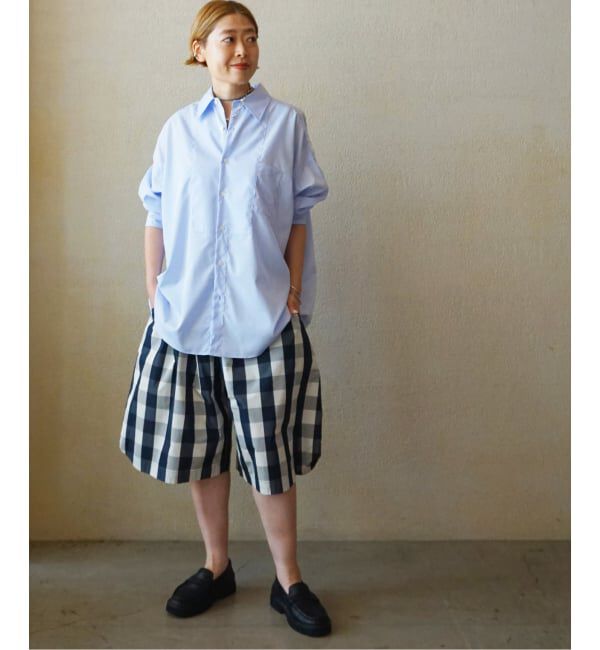 journal standard luxe「タフタチェックギャザーハーフパンツ」|その他|
