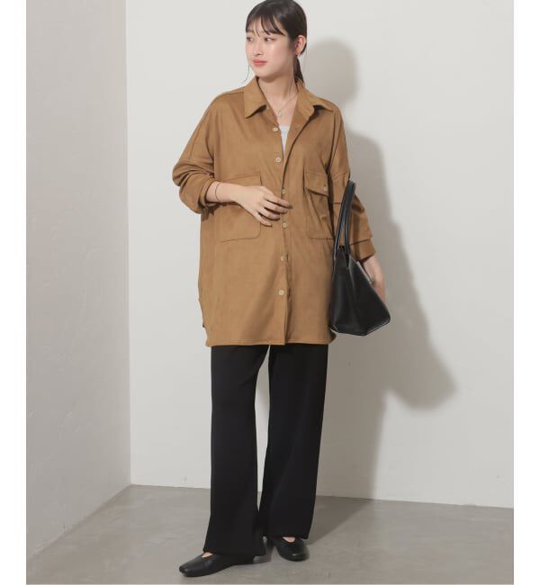 JOURNAL STANDARD relume「《予約》【LANCER/ランサー】フェイクスエードビッグシャツ」|シャツ・ブラウス|