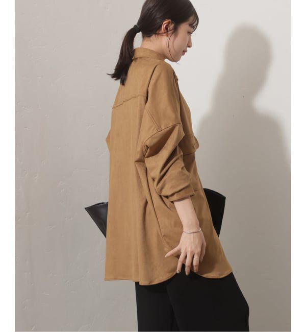 JOURNAL STANDARD relume「《予約》【LANCER/ランサー】フェイクスエードビッグシャツ」|シャツ・ブラウス|