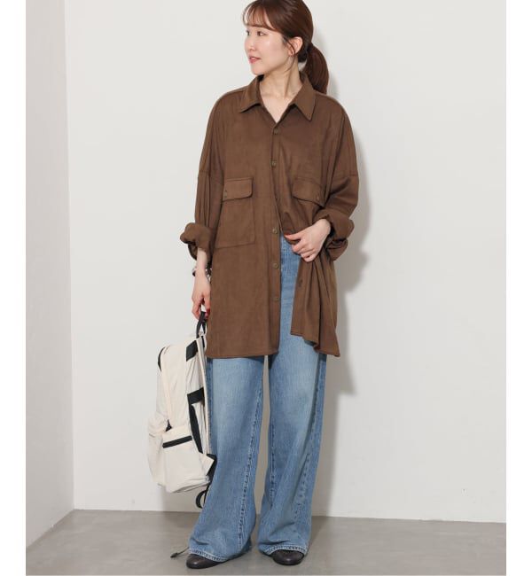 JOURNAL STANDARD relume「《予約》【LANCER/ランサー】フェイクスエードビッグシャツ」|シャツ・ブラウス|
