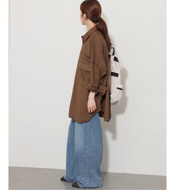 JOURNAL STANDARD relume「《予約》【LANCER/ランサー】フェイクスエードビッグシャツ」|シャツ・ブラウス|