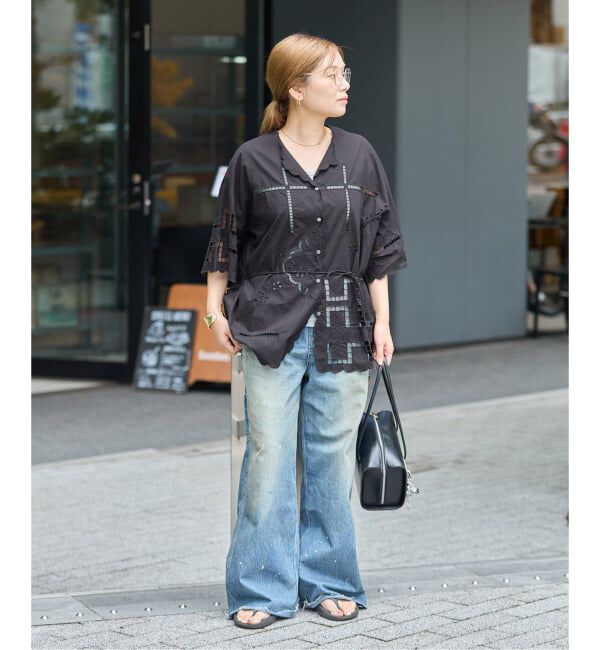 JOURNAL STANDARD「INDIA カットワークレース ブラウス」|シャツ・ブラウス|