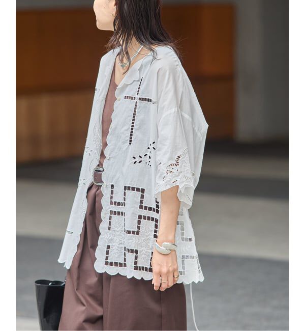 JOURNAL STANDARD「INDIA カットワークレース ブラウス」|シャツ・ブラウス|