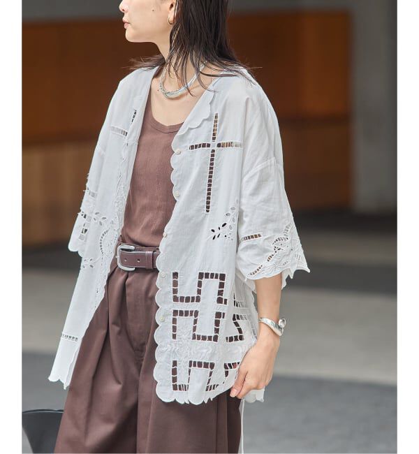 JOURNAL STANDARD「INDIA カットワークレース ブラウス」|シャツ・ブラウス|