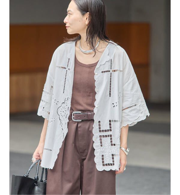 JOURNAL STANDARD「INDIA カットワークレース ブラウス」|シャツ・ブラウス|