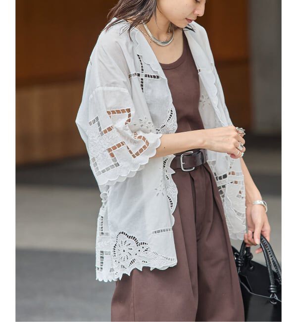 JOURNAL STANDARD「INDIA カットワークレース ブラウス」|シャツ・ブラウス|