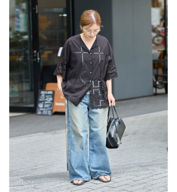 JOURNAL STANDARD「INDIA カットワークレース ブラウス」|シャツ・ブラウス|