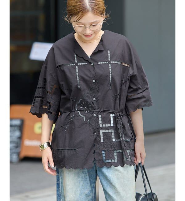 JOURNAL STANDARD「INDIA カットワークレース ブラウス」|シャツ・ブラウス|