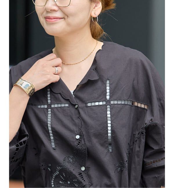 JOURNAL STANDARD「INDIA カットワークレース ブラウス」|シャツ・ブラウス|